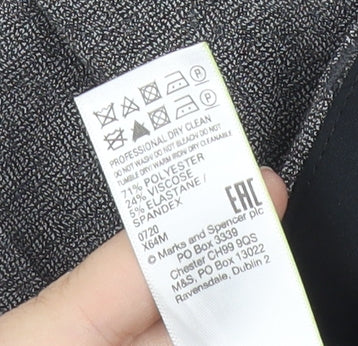 Marks and Spencer Men's Grey Slim Fit Dress Pants Trousers 36W 33L