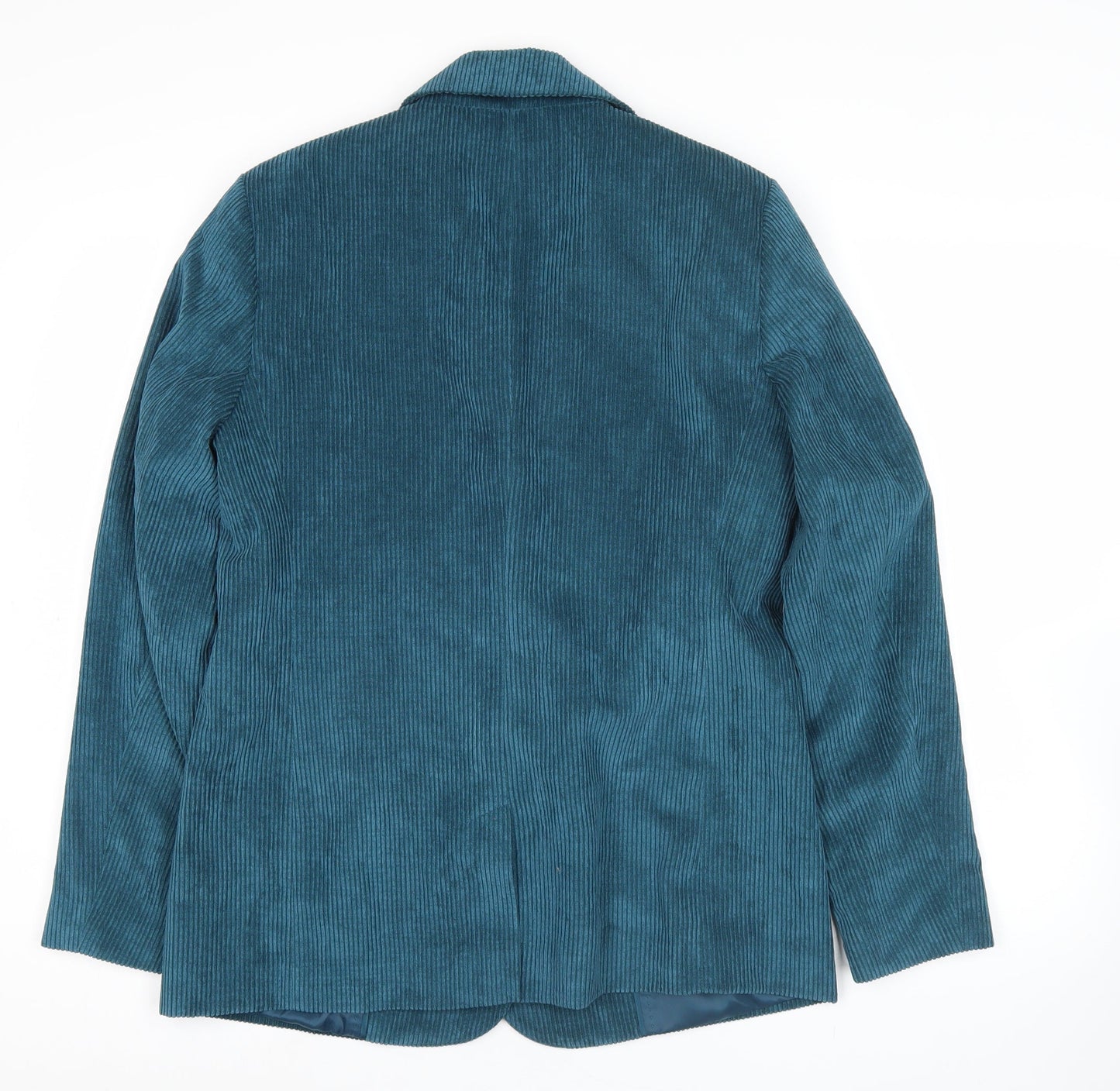 George Women’s Blue Corduroy Blazer Size 10 Regular Single Breasted