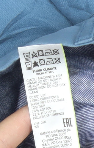 Marks and Spencer Blue Harbour Men’s Blue Chino Trousers 40W 33L Regular