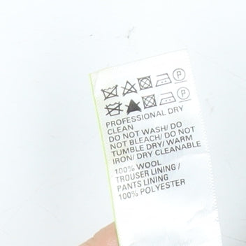 Marks and Spencer Men’s Grey Check Wool Dress Trousers 38W 33L