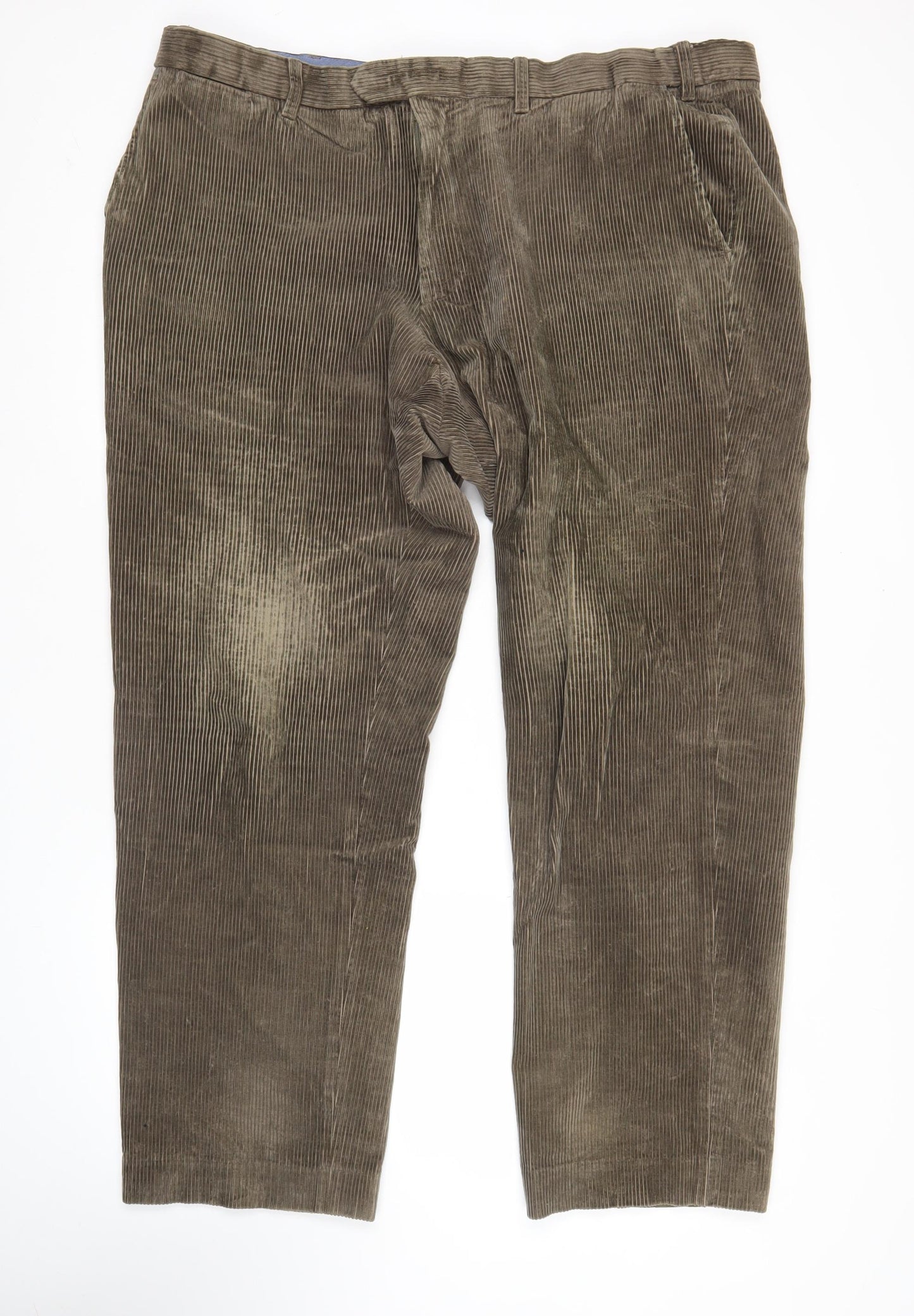 Marks and Spencer Men’s Brown Corduroy Trousers 42W 31L Regular Fit