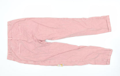 Womens UK Size 6 Marks and Spencer Regular Fit Chino Pink Trousers