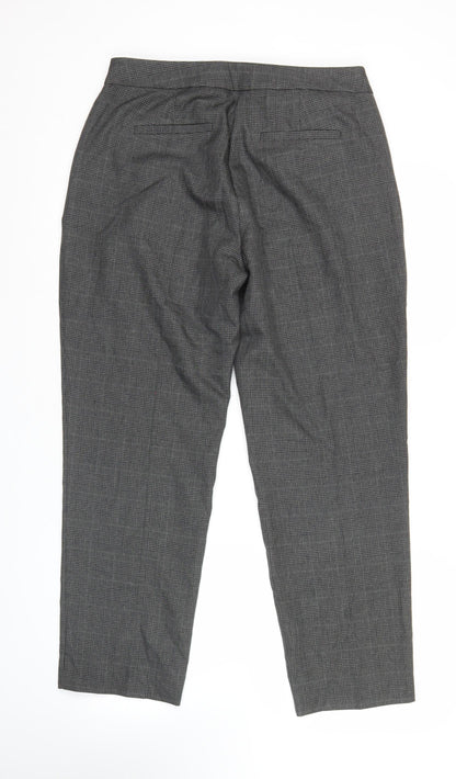 Womens UK Size 12 Marks and Spencer Regular Fit Dress Pants Grey Trousers