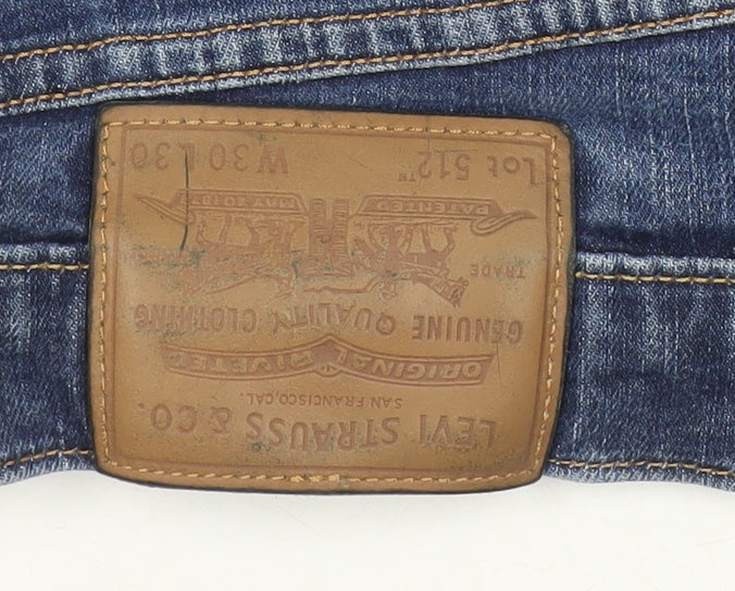 Levi's 512 Men's Blue Regular Fit Straight Denim Jeans W30 L30