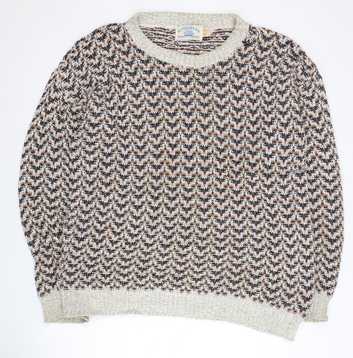 Hampton Bay Women’s Multicoloured Cotton Pullover Jumper L