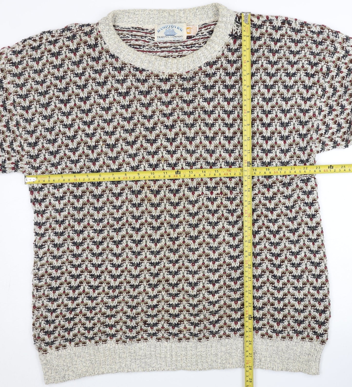 Hampton Bay Women’s Multicoloured Cotton Pullover Jumper L