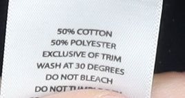 boohooMAN Men’s Colourblock Jogger Sweatpants Black Red White Size S