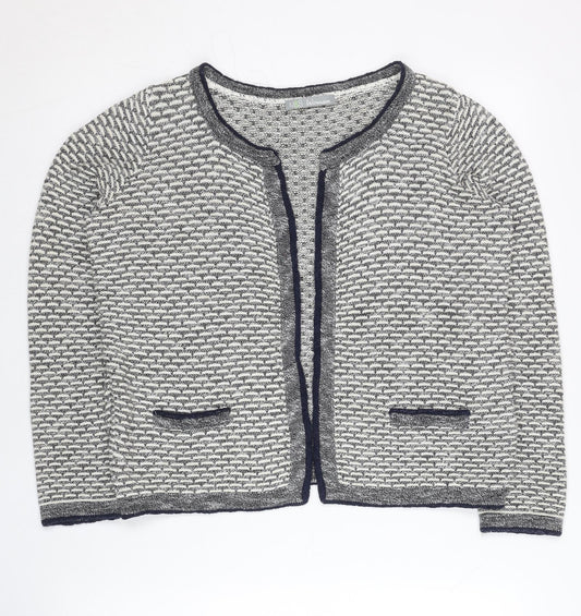 Womens UK Size 10 Marks and Spencer Grey Cardigan Jumper