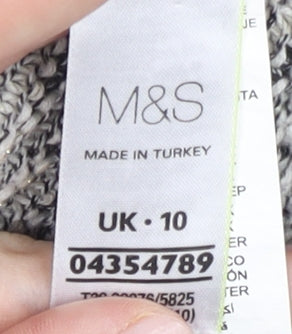 Womens UK Size 10 Marks and Spencer Grey Cardigan Jumper