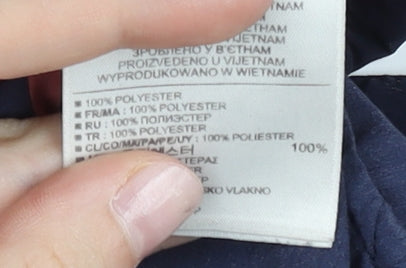 Gap Womens Blue Red Striped Shift Dress XS 3/4 Sleeve Knee Length