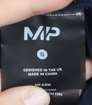 MP Men’s Blue Jogger Trousers Size S Slim Fit Polyester Gym