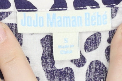 Womens UK Size S JoJo Maman Bébé Purple Tunic Blouse