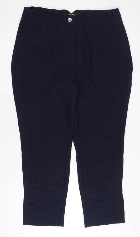 Next Women’s Blue Skinny Trousers UK 14 Slim Workwear