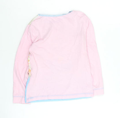 Bluey Girls Pink Blue Long Sleeve T-Shirt 4-5 Years Cartoon Graphic Top