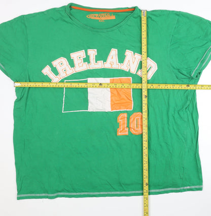Cedarwood State Unisex Green Ireland Football Graphic T-Shirt 2XL