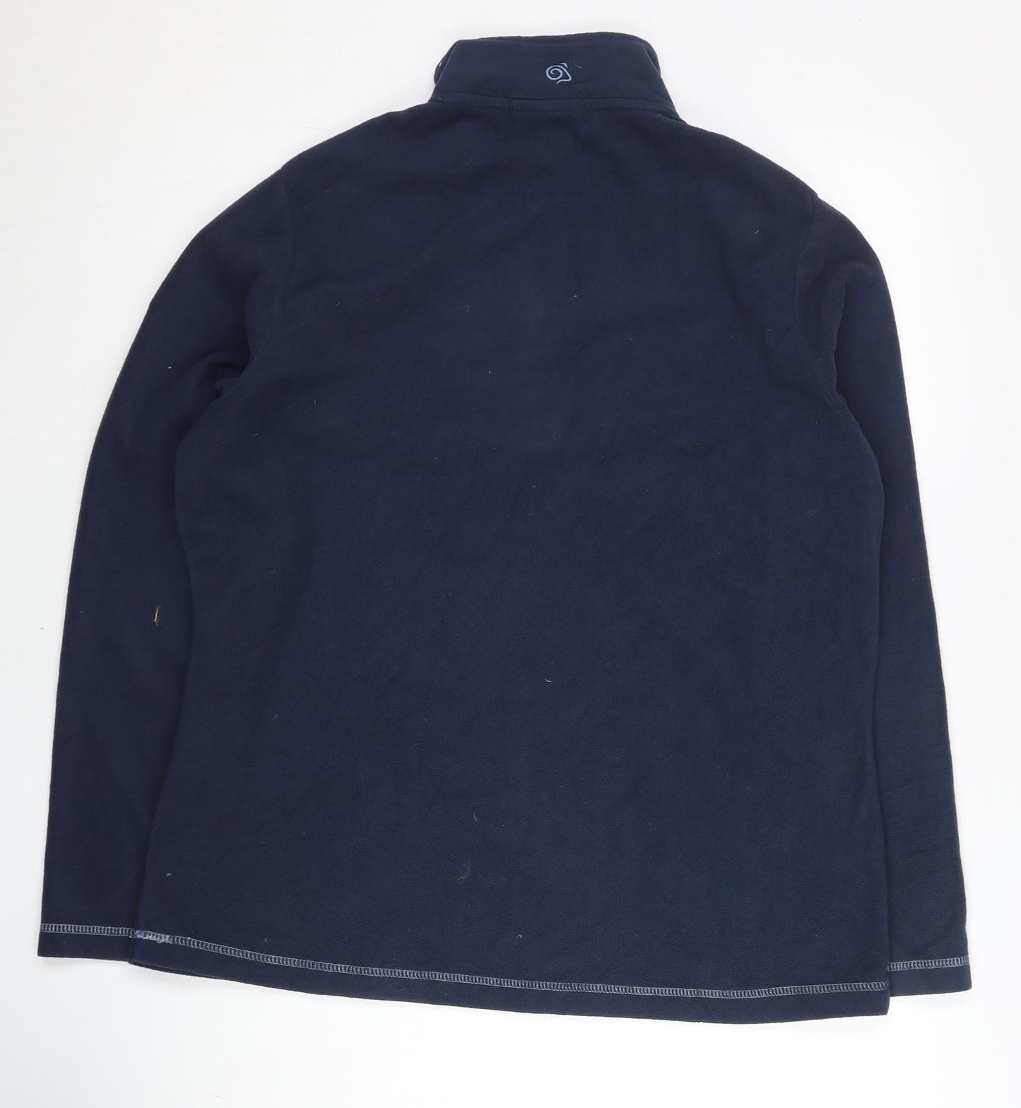 Craghoppers Womens Blue Fleece Sweatshirt UK 16 1/2 Zip Outdoor