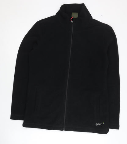 Gelert Women’s Black Size 12 Fleece Jacket Full Zip Casual