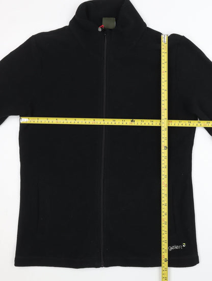Gelert Women’s Black Size 12 Fleece Jacket Full Zip Casual