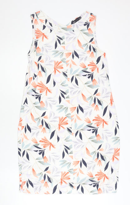 Marks and Spencer Womens Multicoloured Floral Shift Dress Size 10
