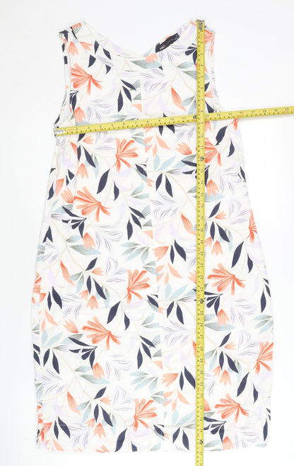 Marks and Spencer Womens Multicoloured Floral Shift Dress Size 10