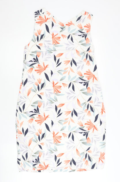 Marks and Spencer Womens Multicoloured Floral Shift Dress Size 10