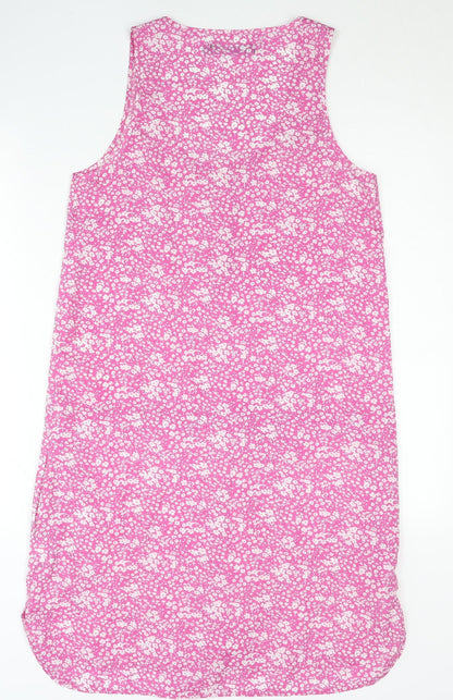 Calvin Klein Jeans Women Pink Floral Tank Dress Size S