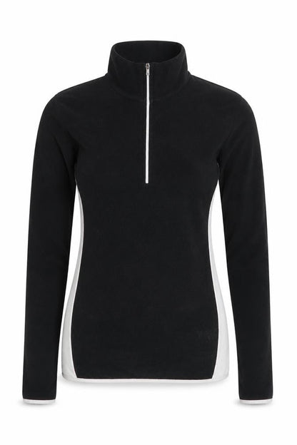 Snow + Rock Womens Black 2XS Fleece Pullover Sweatshirt 1/2 Zip