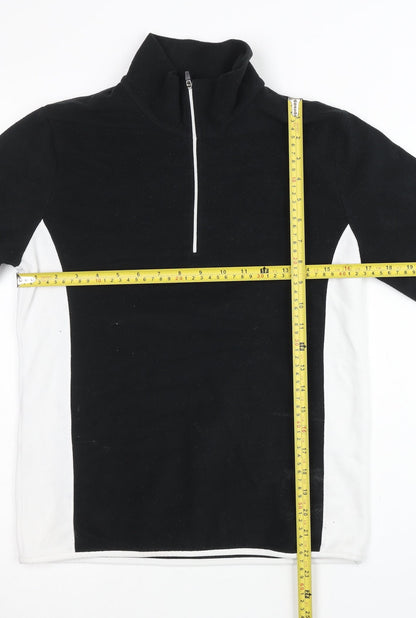Snow + Rock Womens Black 2XS Fleece Pullover Sweatshirt 1/2 Zip