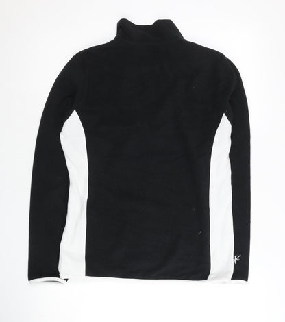 Snow + Rock Womens Black 2XS Fleece Pullover Sweatshirt 1/2 Zip