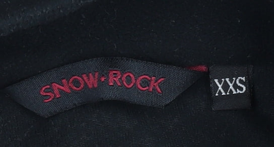 Snow + Rock Womens Black 2XS Fleece Pullover Sweatshirt 1/2 Zip