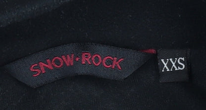 Snow + Rock Womens Black 2XS Fleece Pullover Sweatshirt 1/2 Zip