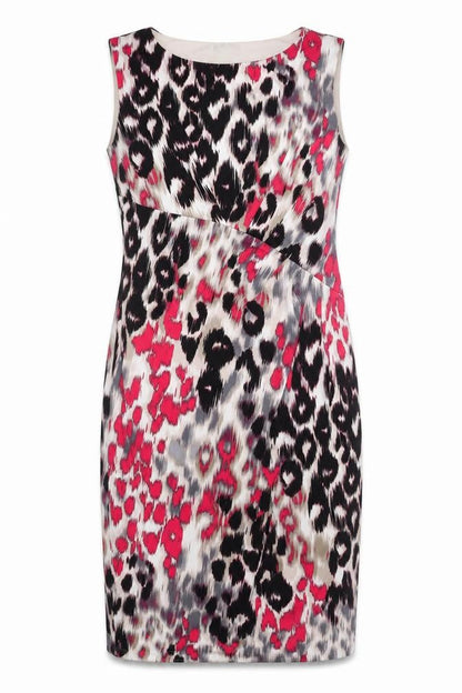 Planet Womens Multicoloured Size 10 Sheath Knee Length Dress