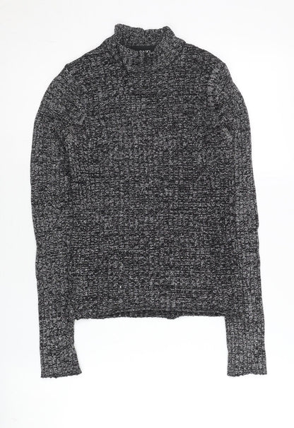 Womens UK Size S Monki Grey Pullover Jumper