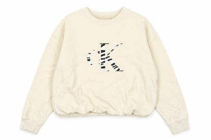 Womens UK Size M Calvin Klein Jeans Beige Pullover Sweatshirt