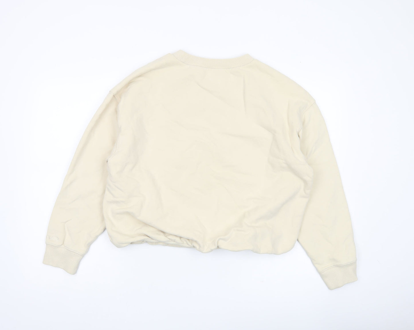 Calvin Klein Jeans Womens Beige Medium Logo Sweatshirt