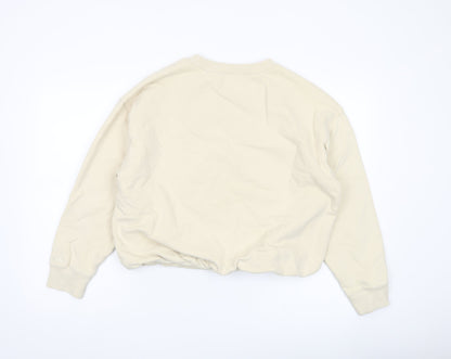 Calvin Klein Jeans Womens Beige Medium Logo Sweatshirt