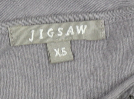 Womens UK Size XS Jigsaw Grey Basic T-Shirt