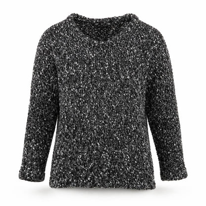 Kaliko Womens Black Knit Chunky Pullover Jumper Size 10