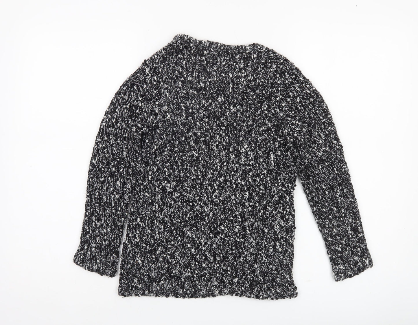 Kaliko Womens Black Knit Chunky Pullover Jumper Size 10