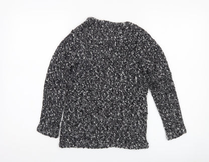 Kaliko Womens Black Knit Chunky Pullover Jumper Size 10