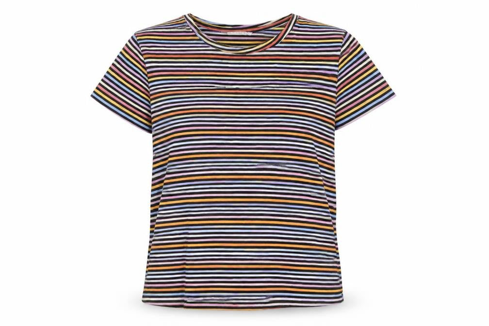 Womens UK Size 10 Pull&Bear Multicoloured Basic T-Shirt