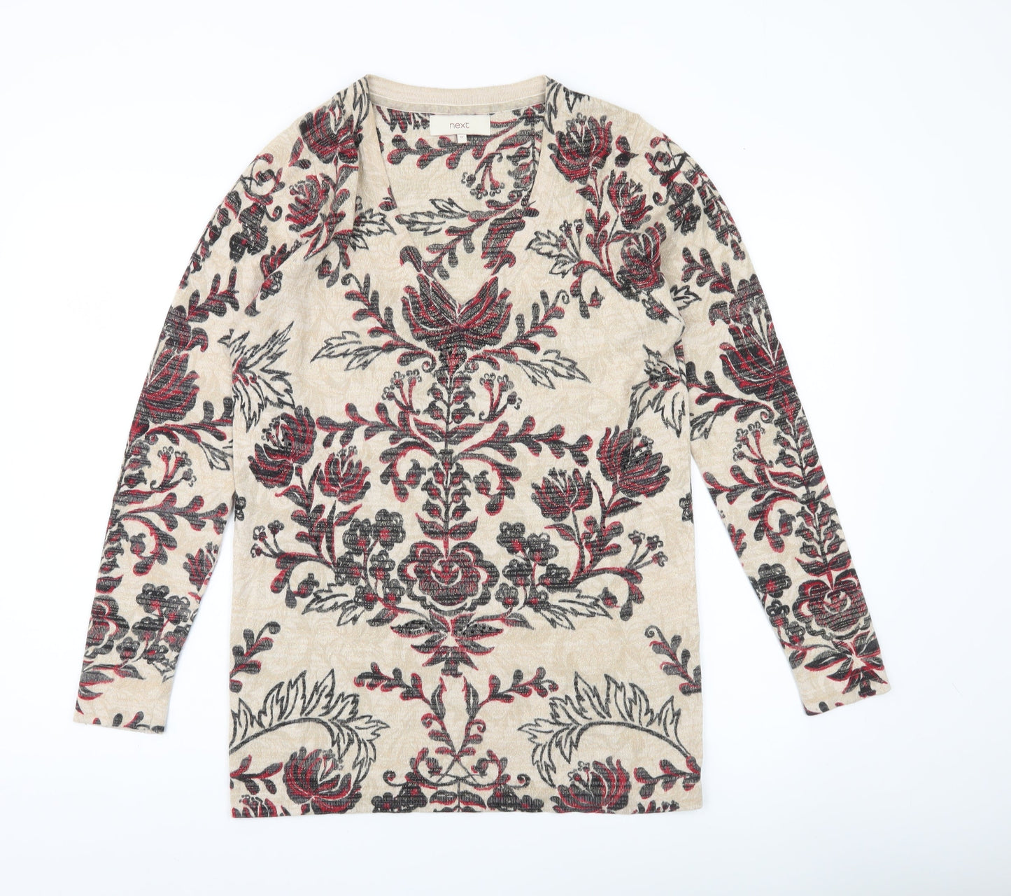 Womens UK Size 12 NEXT Beige Pullover Jumper