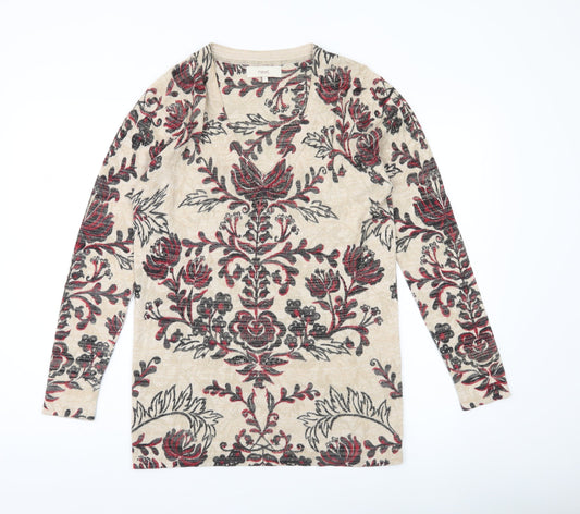 Womens UK Size 12 NEXT Beige Pullover Jumper