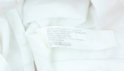 FatFace Women’s Pink White Striped Cotton A-Line Dress Size 8