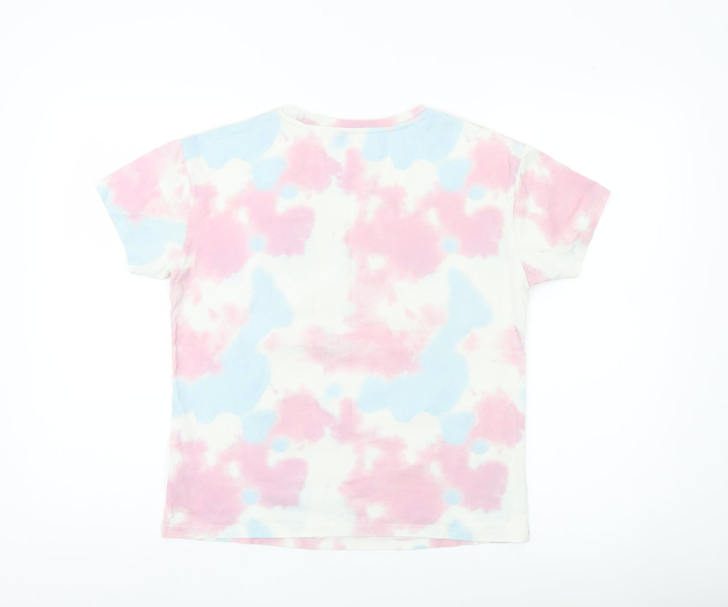 Barbie Girls Multicoloured Tie-Dye Graphic Print T-Shirt Age 8 Cotton