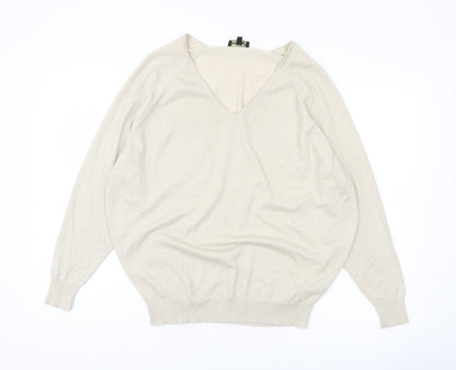 Womens UK Size 6 Phase Eight Beige Pullover Jumper