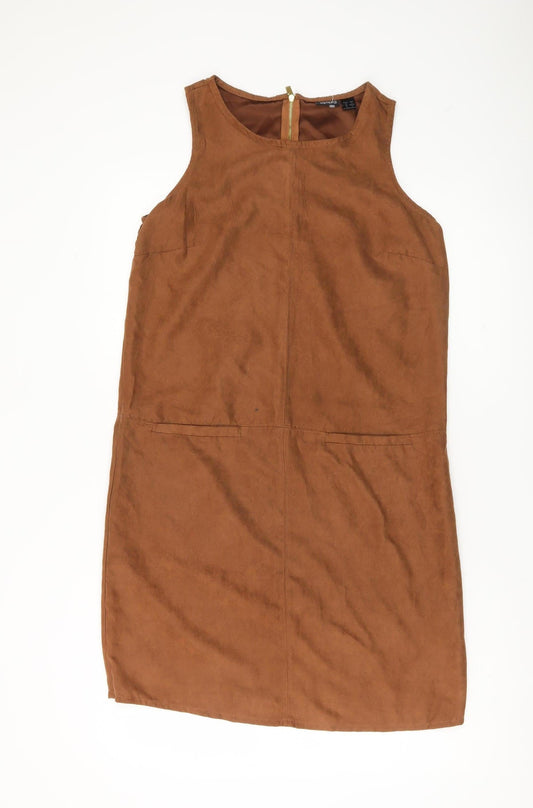 Esmara Women’s Brown Shift Dress Size 10 Sleeveless Knee Length