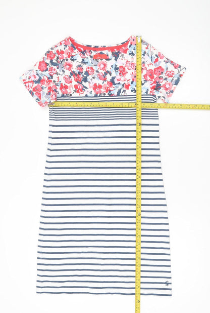 Joules Women’s Multicoloured Size 10 Floral Stripe T-Shirt Dress