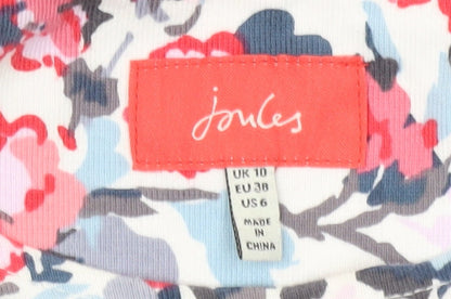 Joules Women’s Multicoloured Size 10 Floral Stripe T-Shirt Dress