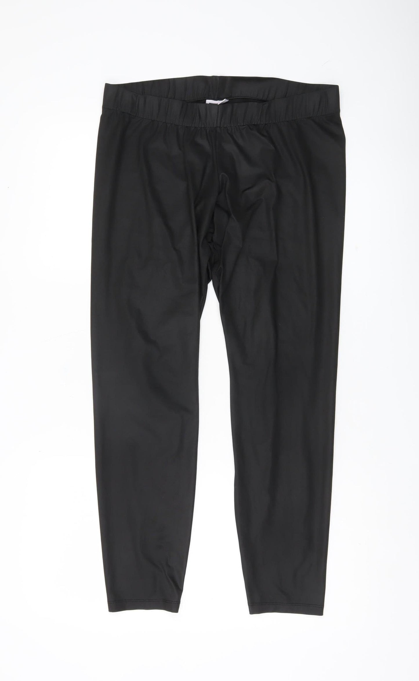 Noisy May Women’s Black Leggings L Elastic Waist Stretch Activewear